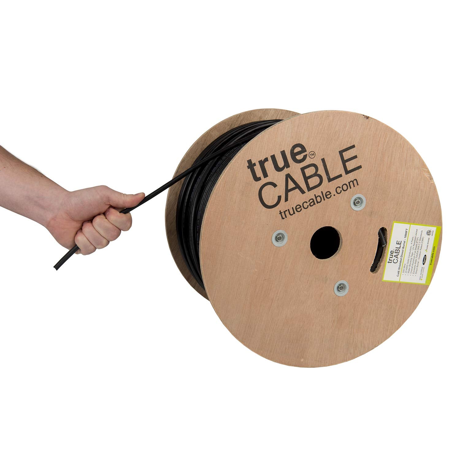 TRUE CABLE Cat6 Direct Burial Outdoor Ethernet Cable, 1000ft