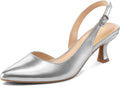 Women's Pumps Slingback Kitten Heels Pointed Toe - Elegant 2 in