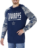 Zubaz NFL Teams Men's Lightweight Pullover Hoodies (Style ZFLK)