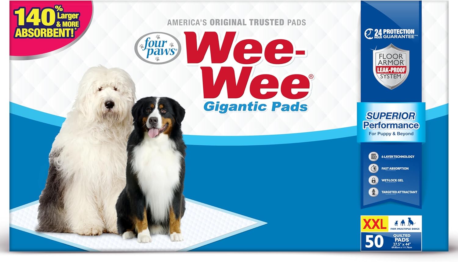 Four Paws Wee-Wee Superior Performance Large Pee Pads Review