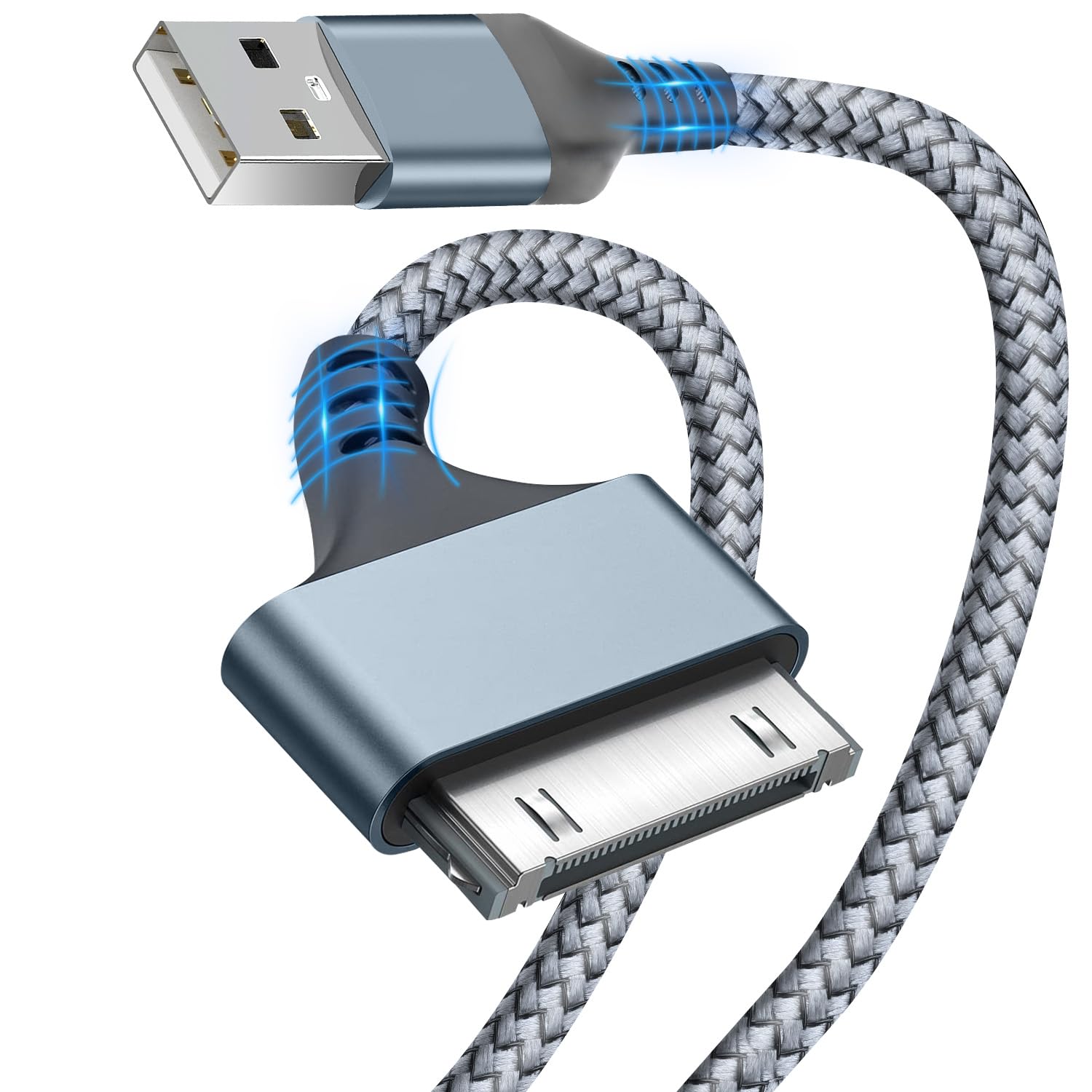Fast Charging Nylon Braided 30 Pin Cable by Herfair