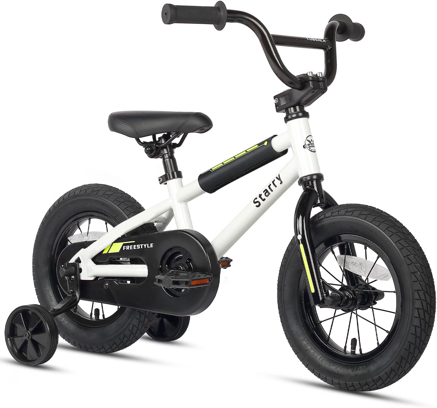 BMX Style Kids Bike with Training Wheels for Ages 1-10 Years