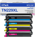 TN229XL TN229 Toner Cartridges 4 Pack Compatible for Brother - High