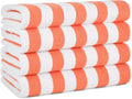 California Cabana Stripe Beach Towel Pack of 4 - Oversized 30 x 70 in
