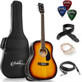 Sunburst Full-Size Dreadnought Acoustic-Electric Guitar - Premium