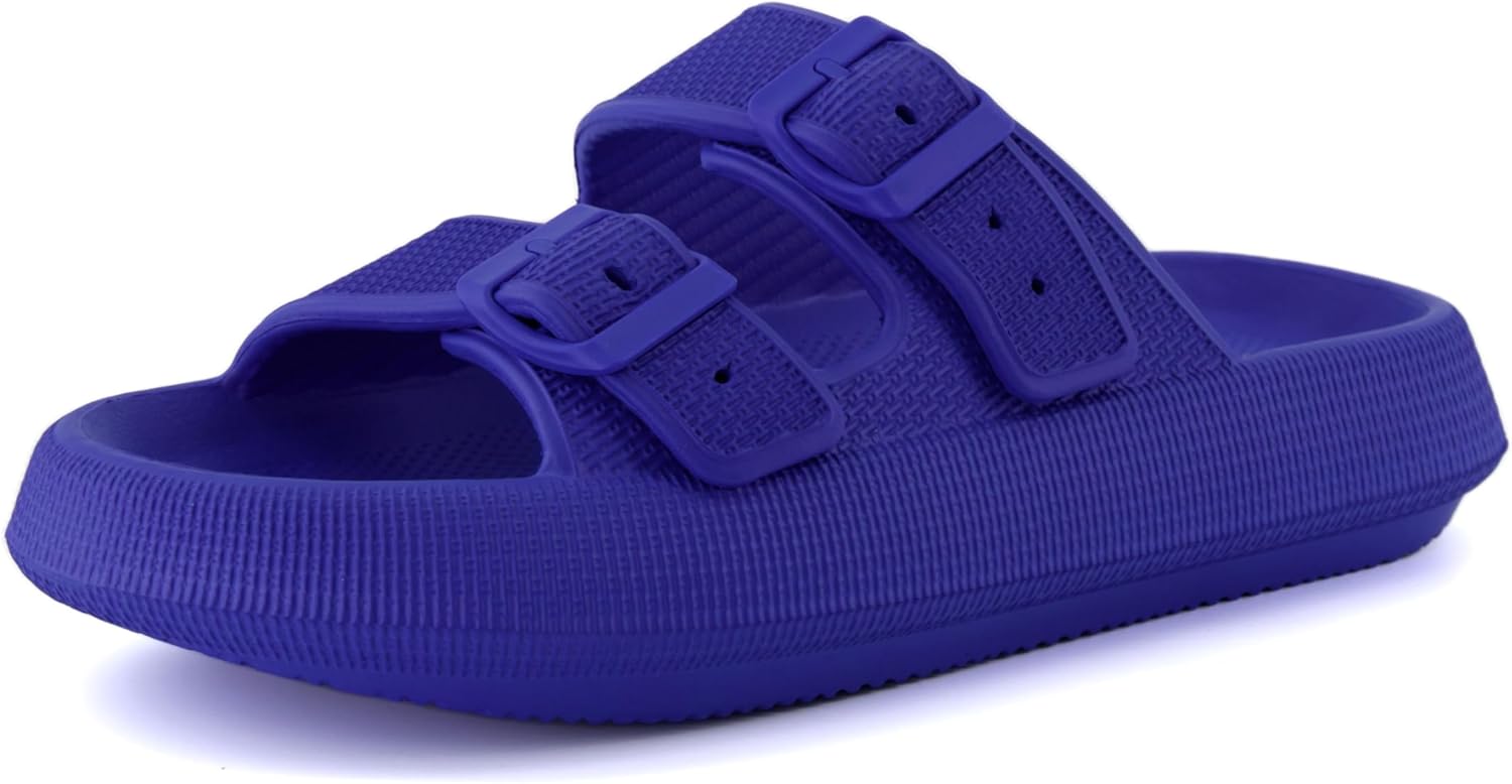 CUSHIONAIRE Women's Fame Recovery Cloud Slide for Comfort