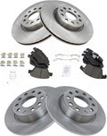 TRQ Front and Rear Brake Pad & Rotor Kit for 2012-2015 VW Passat