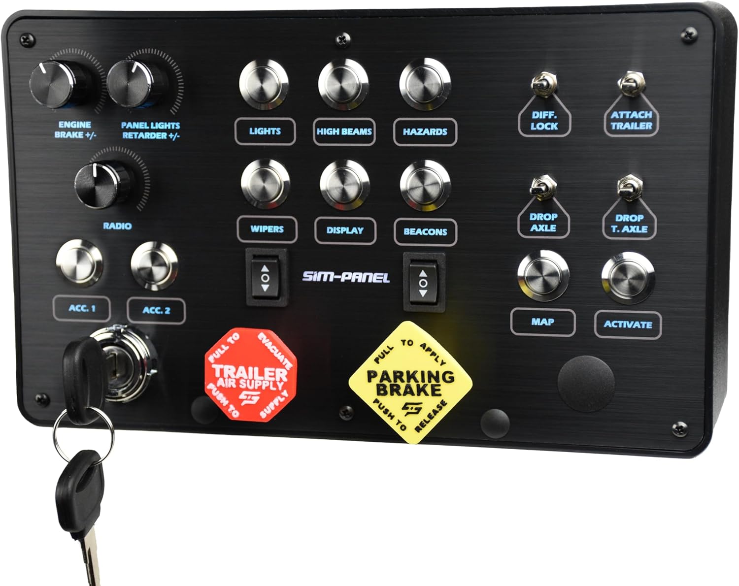 Classic 2 Button Box for ATS/ETS2 with Premium Finish