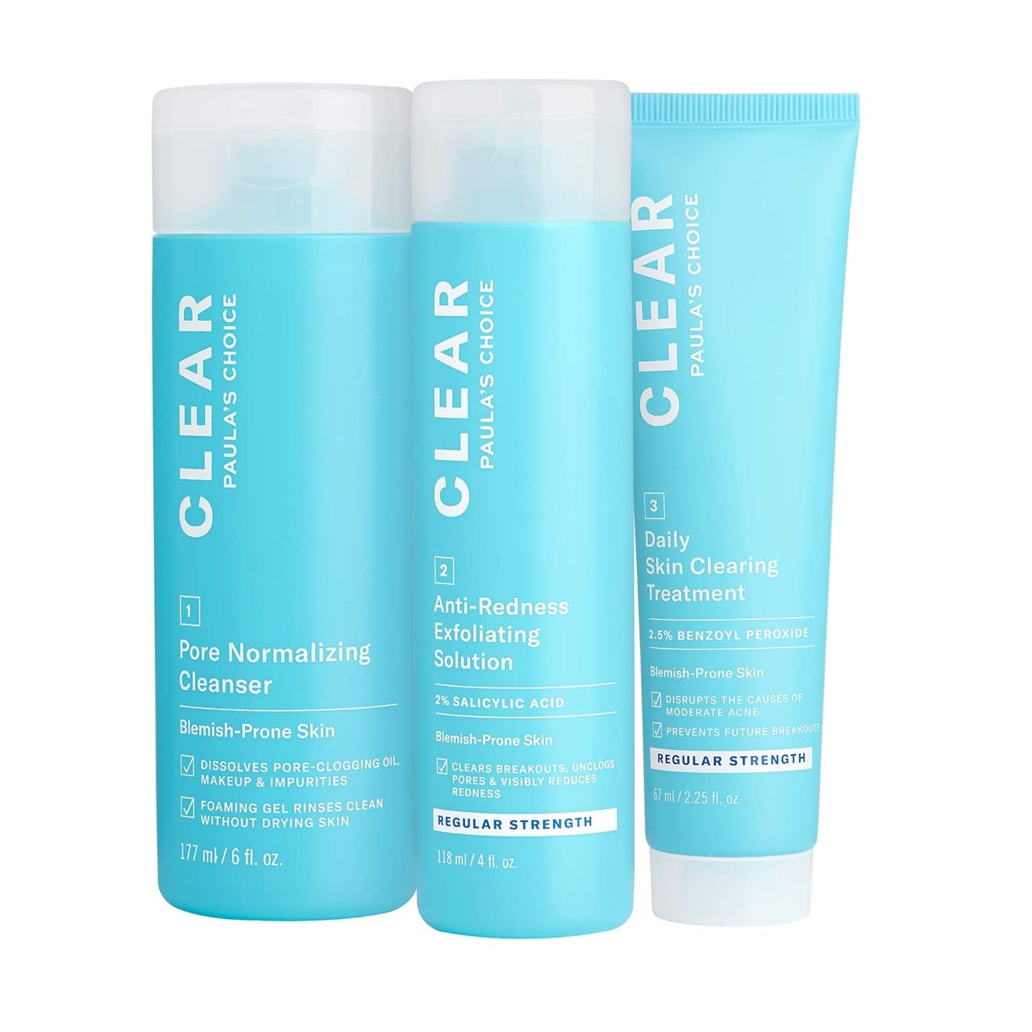 Paula's Choice CLEAR 3-Piece Acne Kit for Effective Treatment
