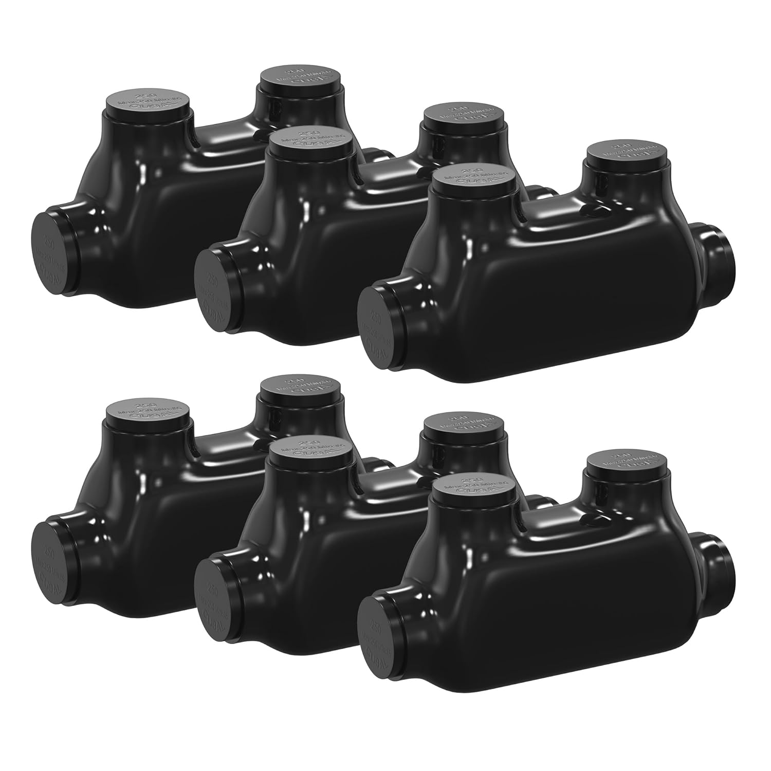 Aluminum Wire Connectors for 250-6AWG Splice Needs - 6 Pack