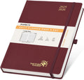 Daily Planner One Page Per Day Large 8.25ft x 12ft Burgundy - Academic