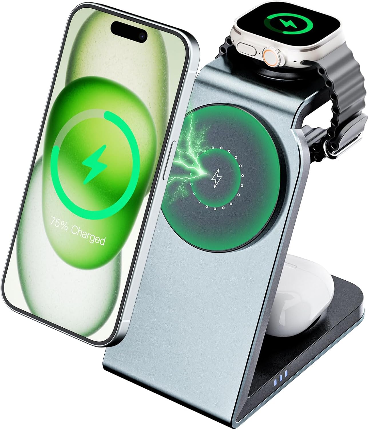 15W Fast Wireless Charging Dock: Travel Ready!