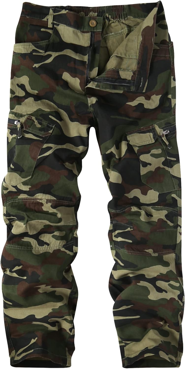 APTRO Men's Cargo Pants Camo Casual Work Tactical Pants Review