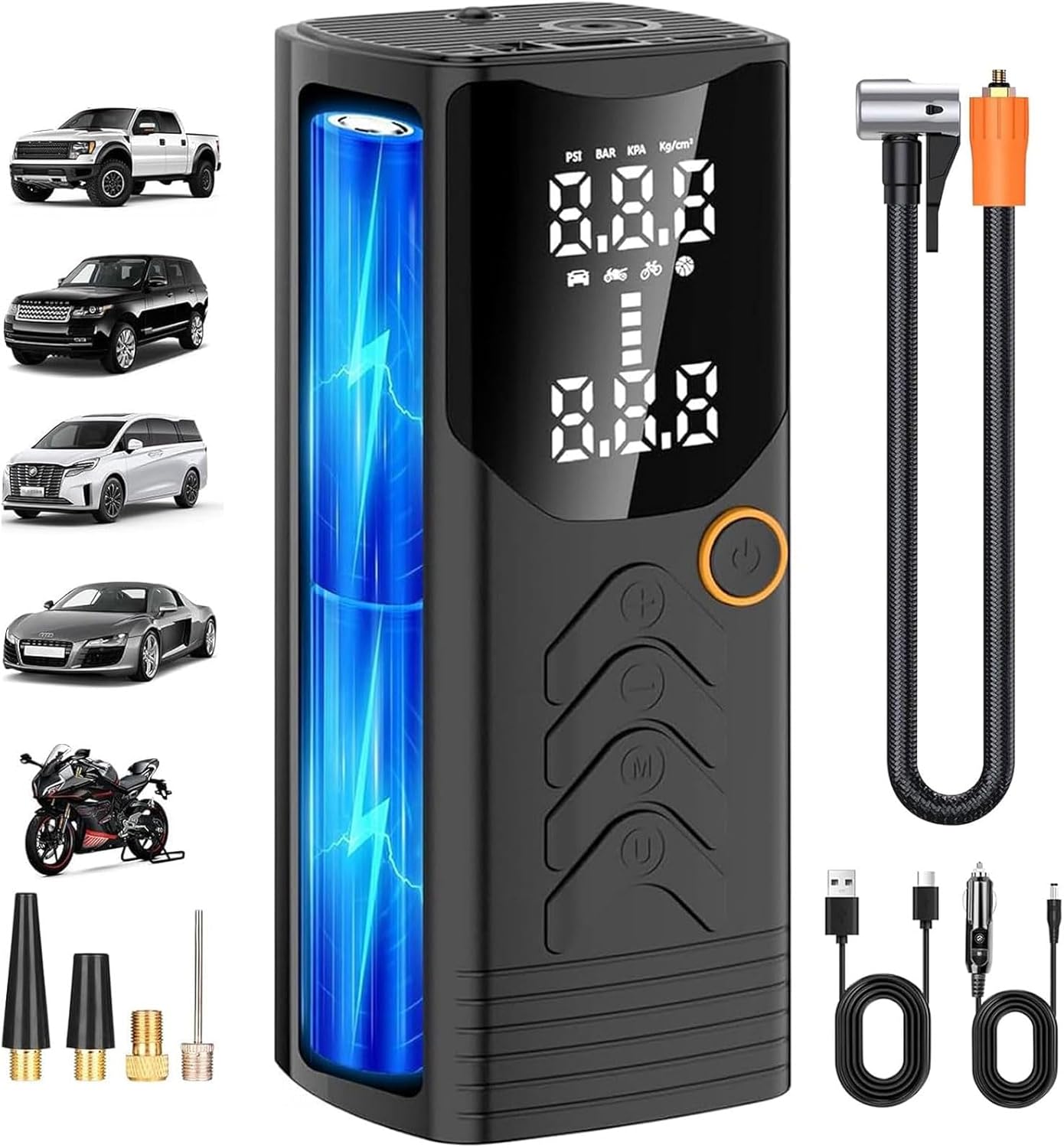 BITTON Portable Tire Inflator - 150PSI Fast & Cordless Pump