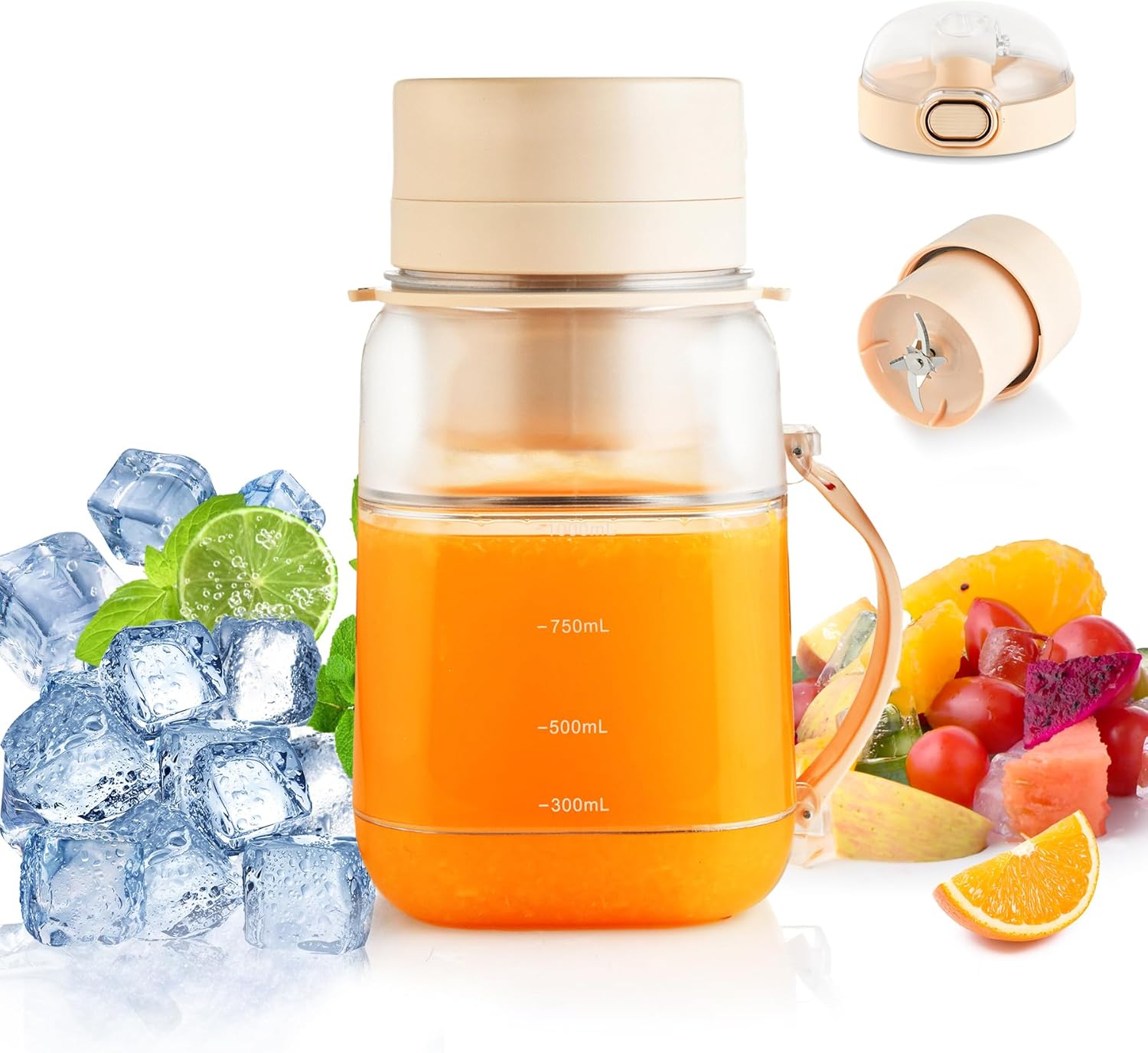 Portable 34oz Blender for Shakes - FOUSIUTIM