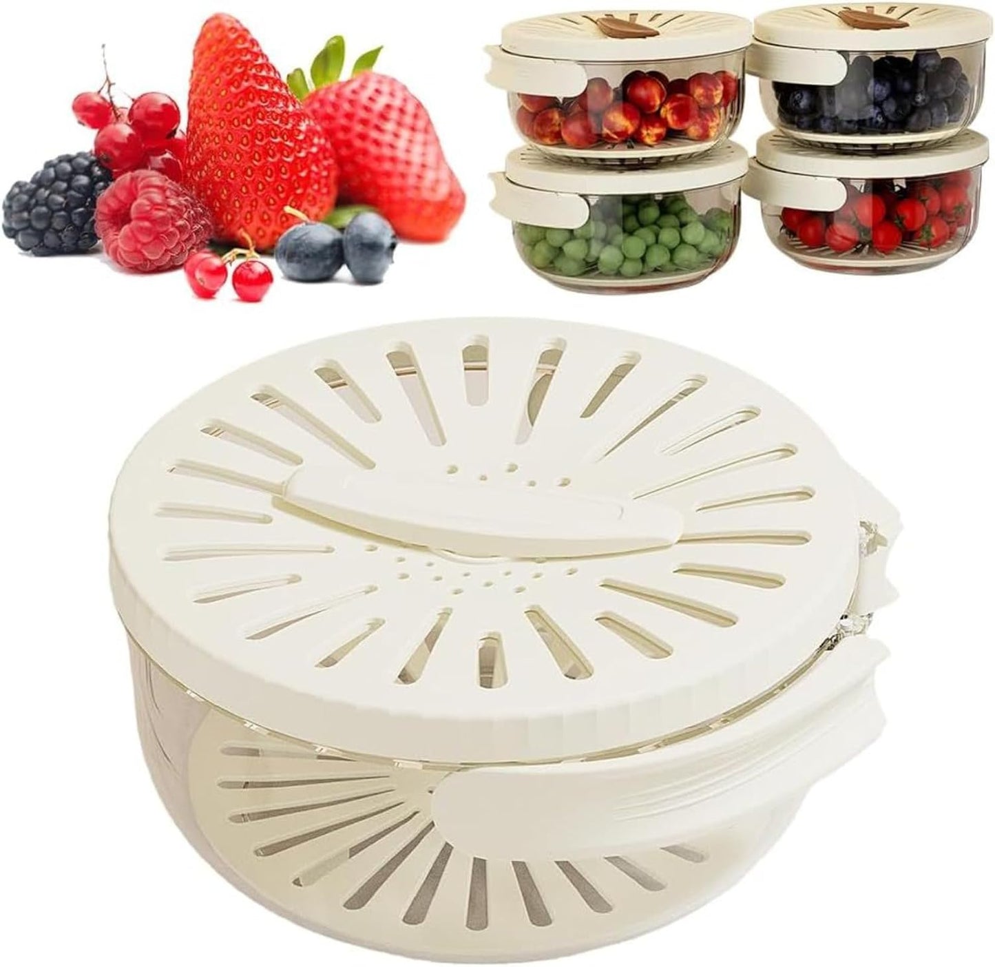 2-in-1 Kitchen Draining Basket: Preserve Freshness!