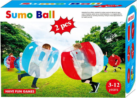 SUNSHINE-MALL 2 PC Sumo Balls for Kids - Fun Outdoor Play