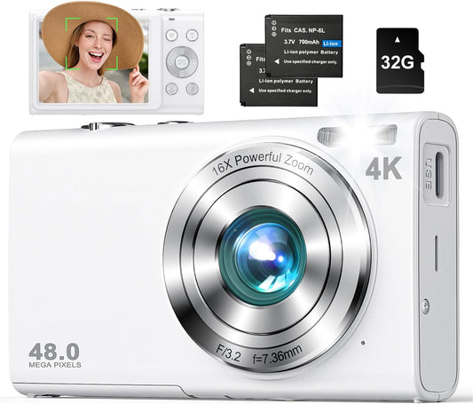 4K Autofocus Vlogging Camera + 48MP Quality for YouTube