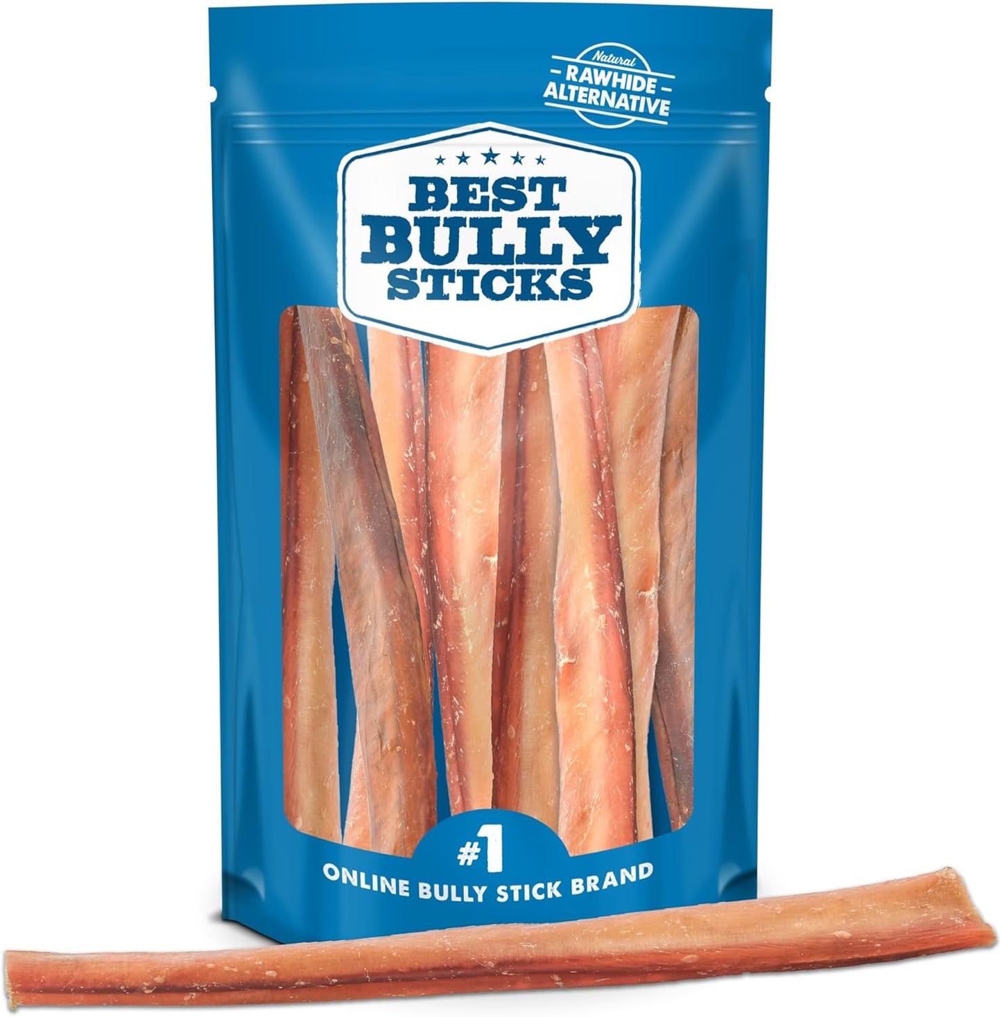 Jumbo Bully Sticks for Large Dogs - Natural Rawhide Alternative