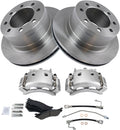 TRQ Rear Brake Pad & Rotor Kit Ceramic Compatible with 2003-2008 Dodge