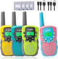 Walkie Talkie for Kids 4 Pack - Long Range Rechargeable Playset