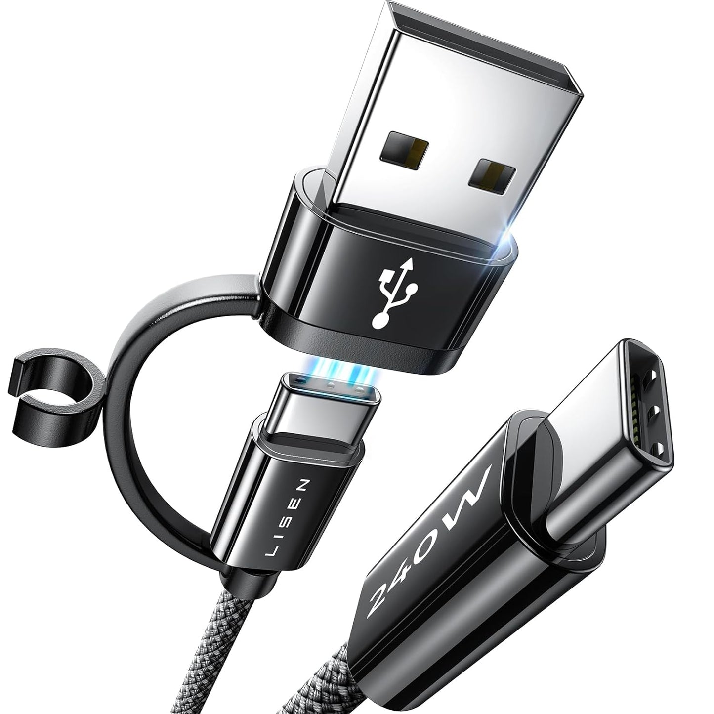 LISEN 10FT USB C Fast Charging Cable
