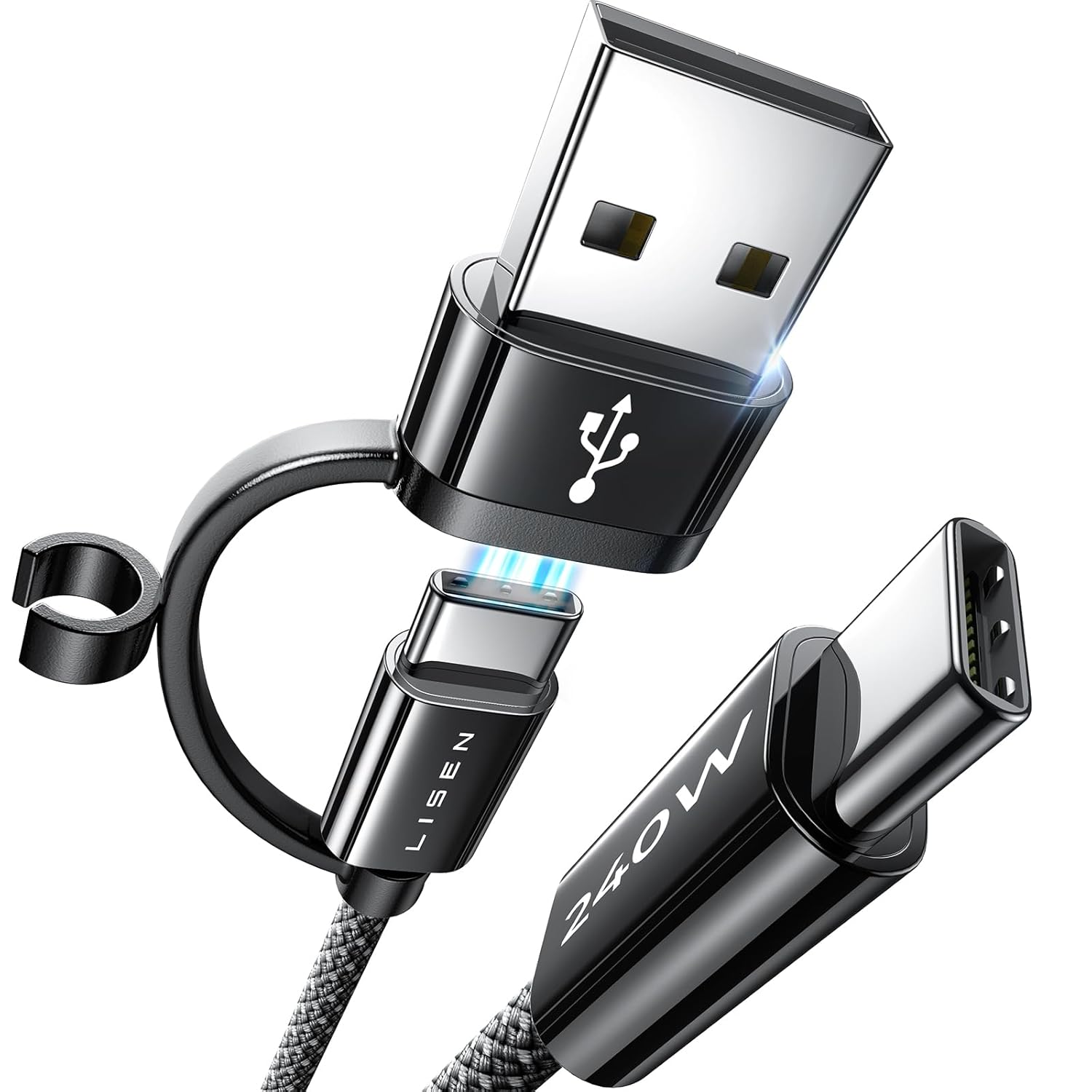 LISEN 10FT USB C Fast Charging Cable