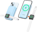 Magnetic Power Bank 10000mAh Wireless Slim Charger - 4-in-1 Portable