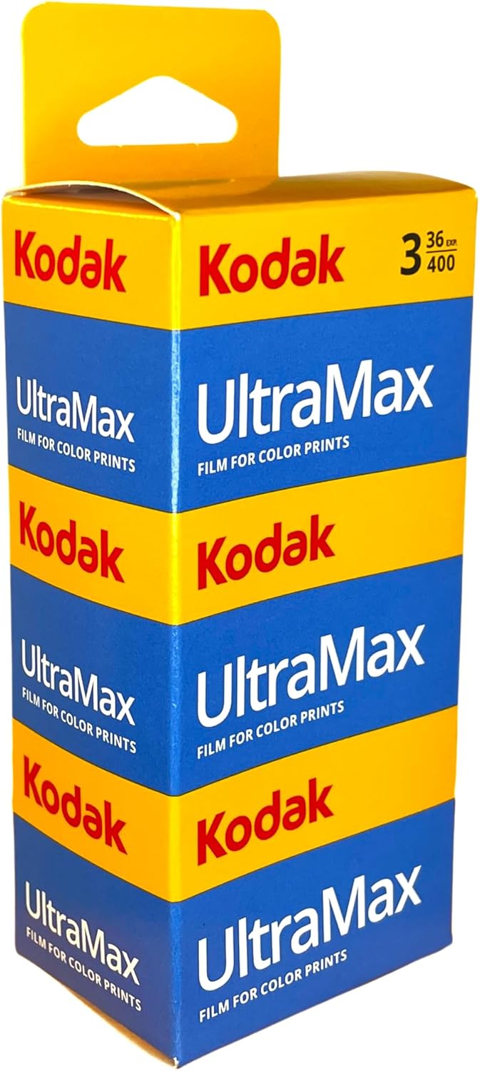 Kodacolor Ultramax 400 Film 35mm Rolls with Digital Scans