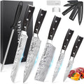 MOSFiATA 5 PCS Chef Knife Set - Professional German Steel Kitchen Set