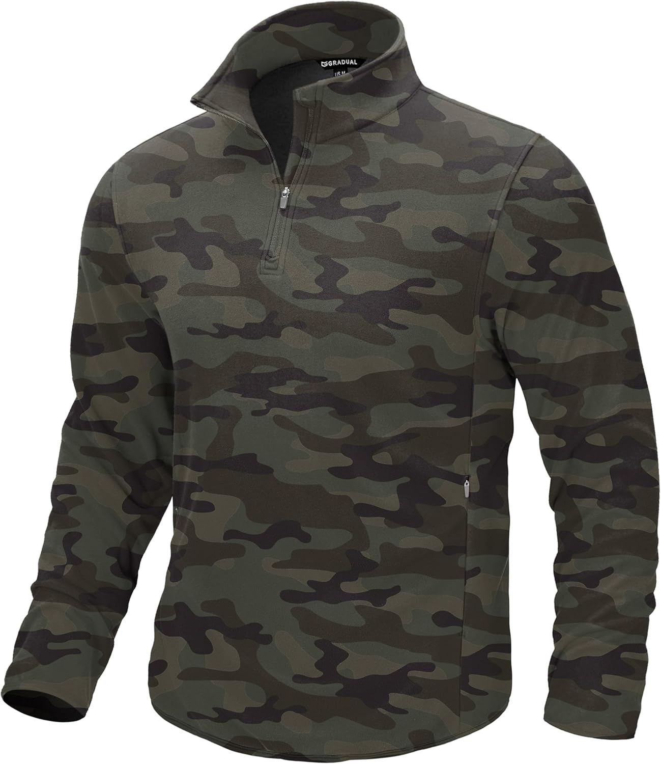 G Gradual Mens Quarter Zip Pullover Fleece for Winter Sports