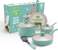 GreenLife 8 Piece Nonstick Cookware Set for Healthy Cooking