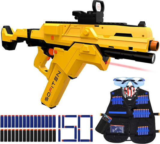 Automatic Toy Sniper Rifle with Tactical Vest and 150 Darts