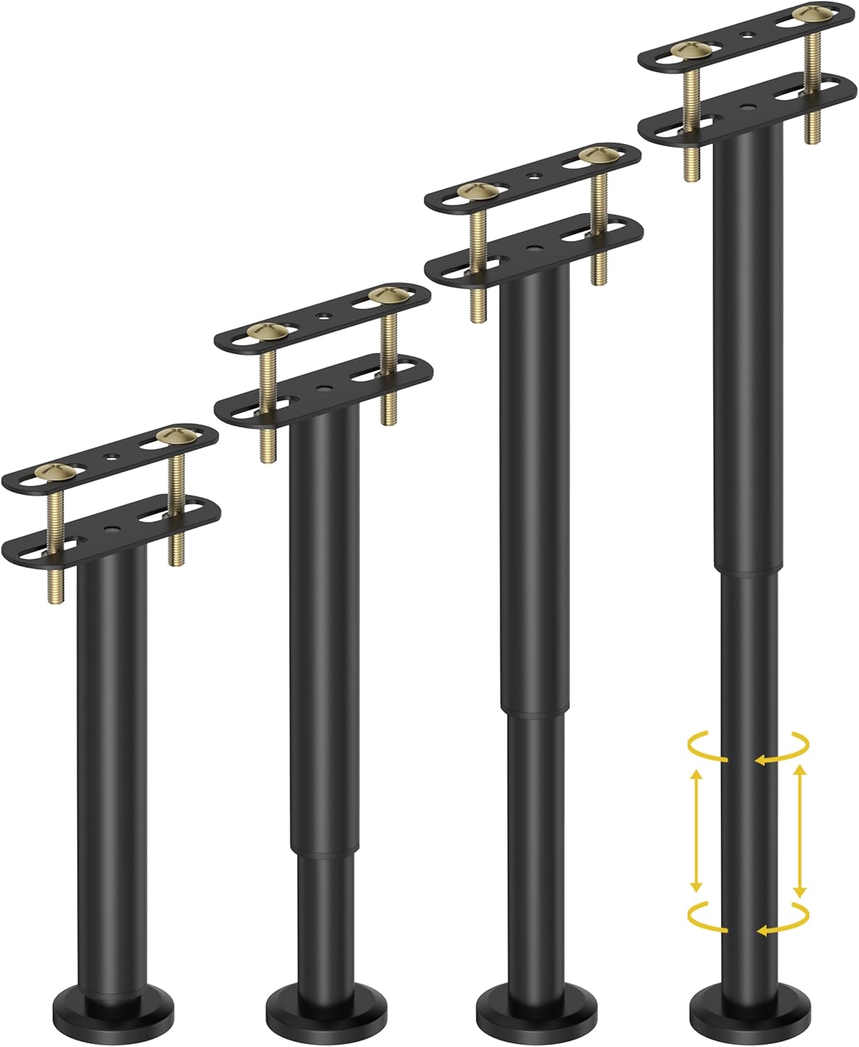 Adjustable Height Bed Support Legs for Bed Frame 10-17 inch