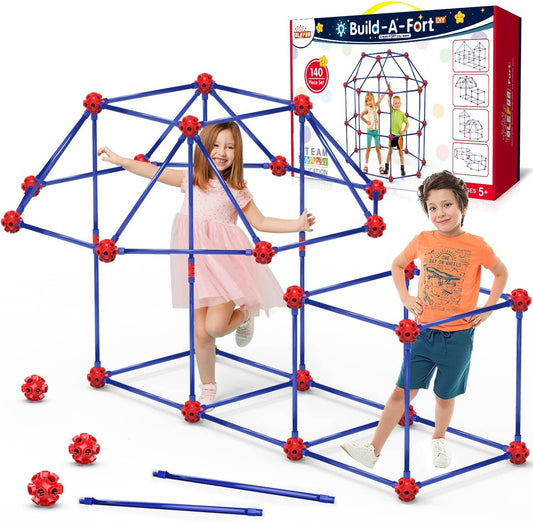 140 pcs Fort Building Kit for Kids 5-8: Spark Creativity!