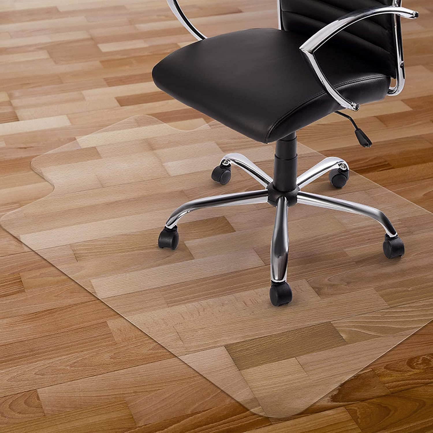 Protective 36x48 Rolling Chair Mat for Hardwood Floors