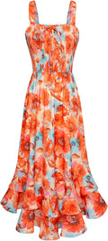 GRACE KARIN Women's Floral Boho Maxi Dress - Flattering Summer
