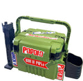 Fishing Tackle Box Fishing Bucket with Rod Holder - 6L Green