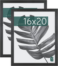 16x20 Poster Frame Black Woodgrain - Studio Gallery 2-Pack