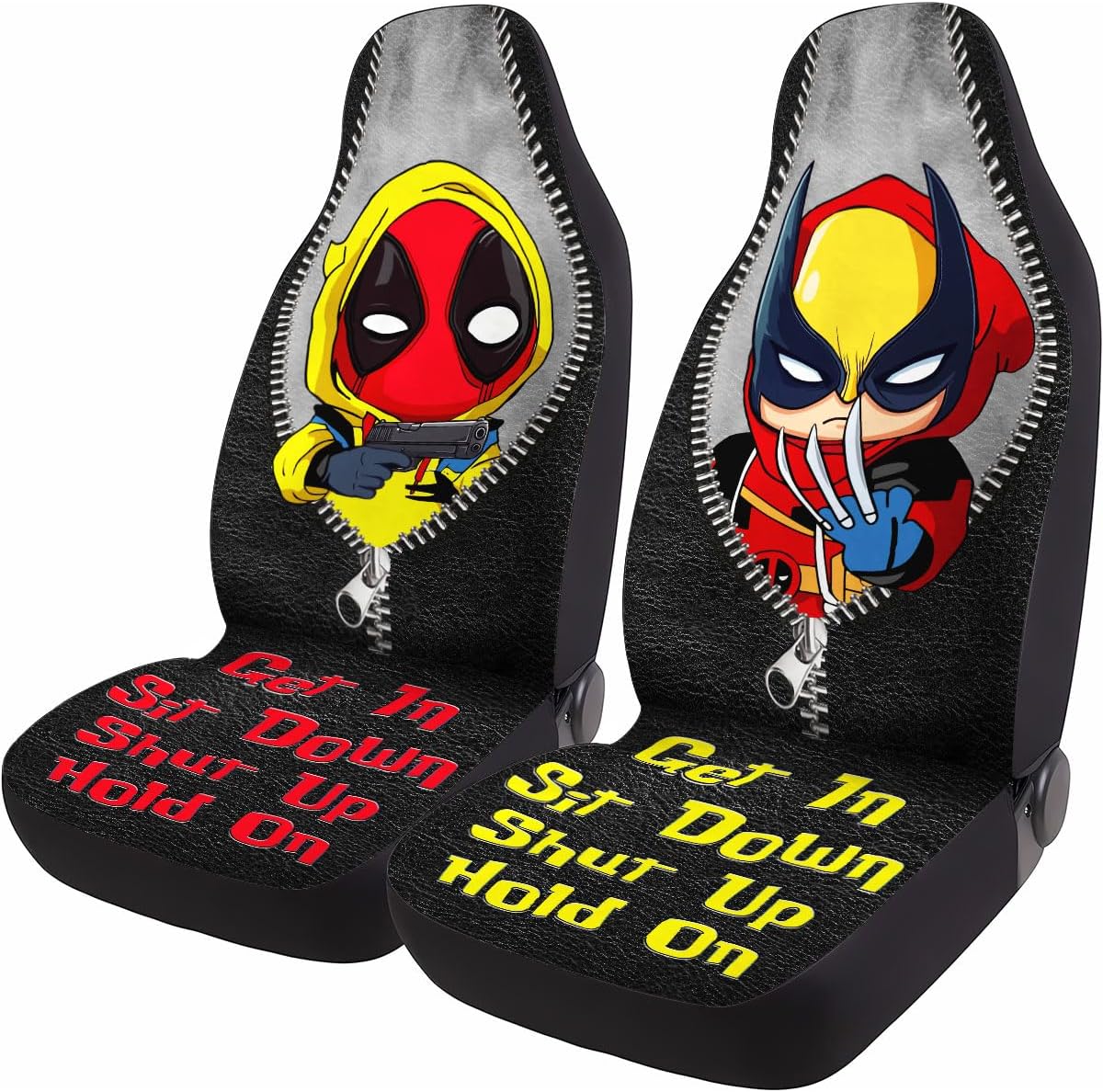 Hero Movie Characters Car Seat Covers for Sedan Truck SUV