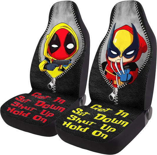 Hero Movie Characters Car Seat Covers for Sedan Truck SUV