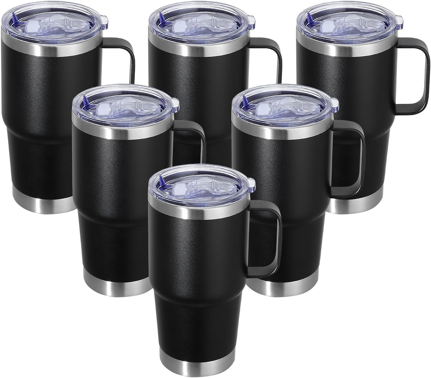 20 oz Stainless Steel Tumbler with Handle for Travel and Home