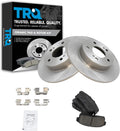 TRQ Rear Brake Pad & Rotor Kit Compatible with Infiniti I35/Nissan