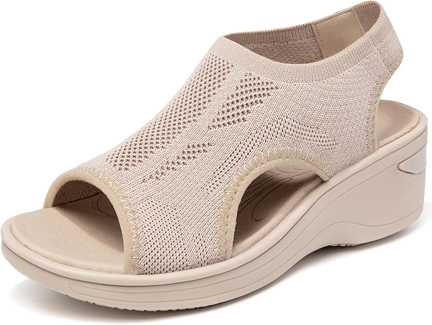 KOIMED Women's Comfortable Platform Walking Sandals for Summer