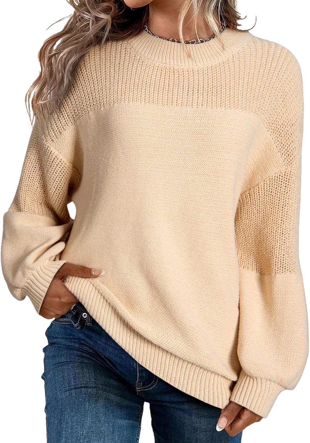 Dokotoo Women's Casual Long Sleeve Sweaters for Chic Style
