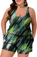 Summer Mae Plus Size Swim Romper One Piece Swimsuit - Modest Fit 50