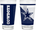 NFL Football 16 oz Pint Glasses Set - Classic Team Logo Drinkware