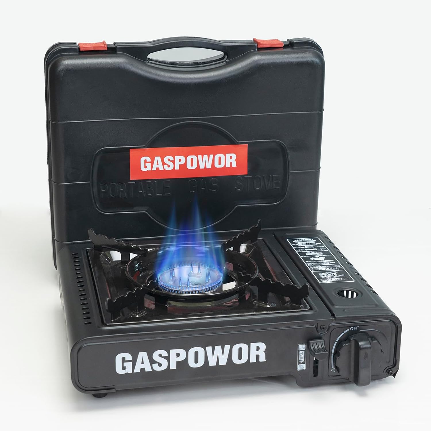 GASPOWOR Portable Butane Stove: Precise Flame, Easy Ignition