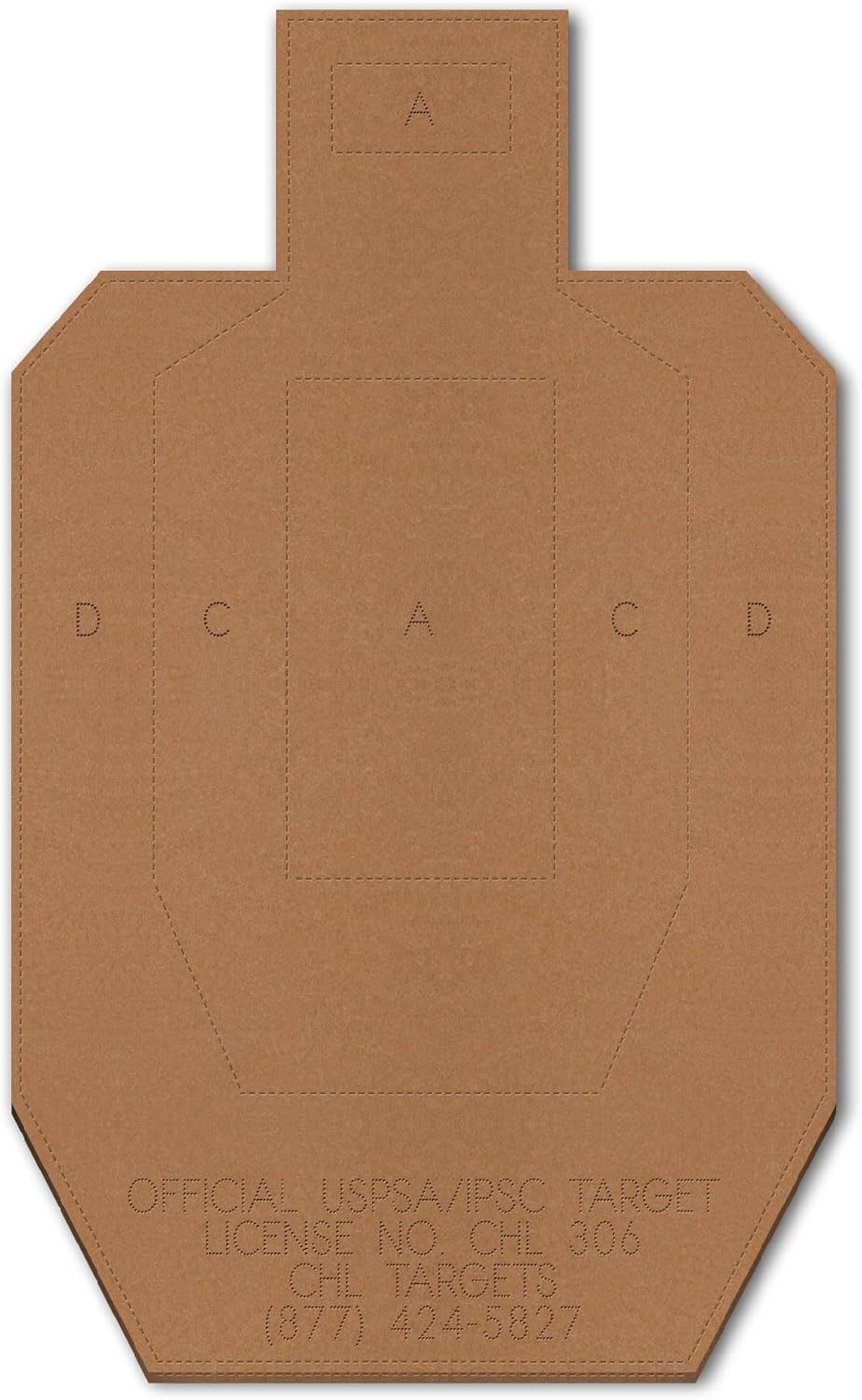 Official USPSA/IPSC Cardboard Targets for Competition Shooting