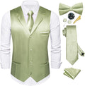 Mens Satin Vest and Tie Set for Men - Complete Formal Waistcoat